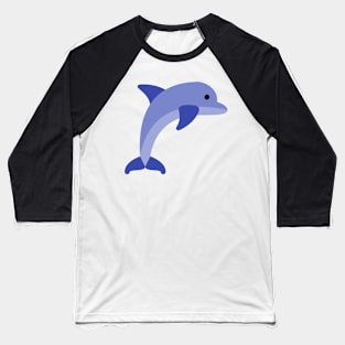 Dolphin Pattern Baseball T-Shirt